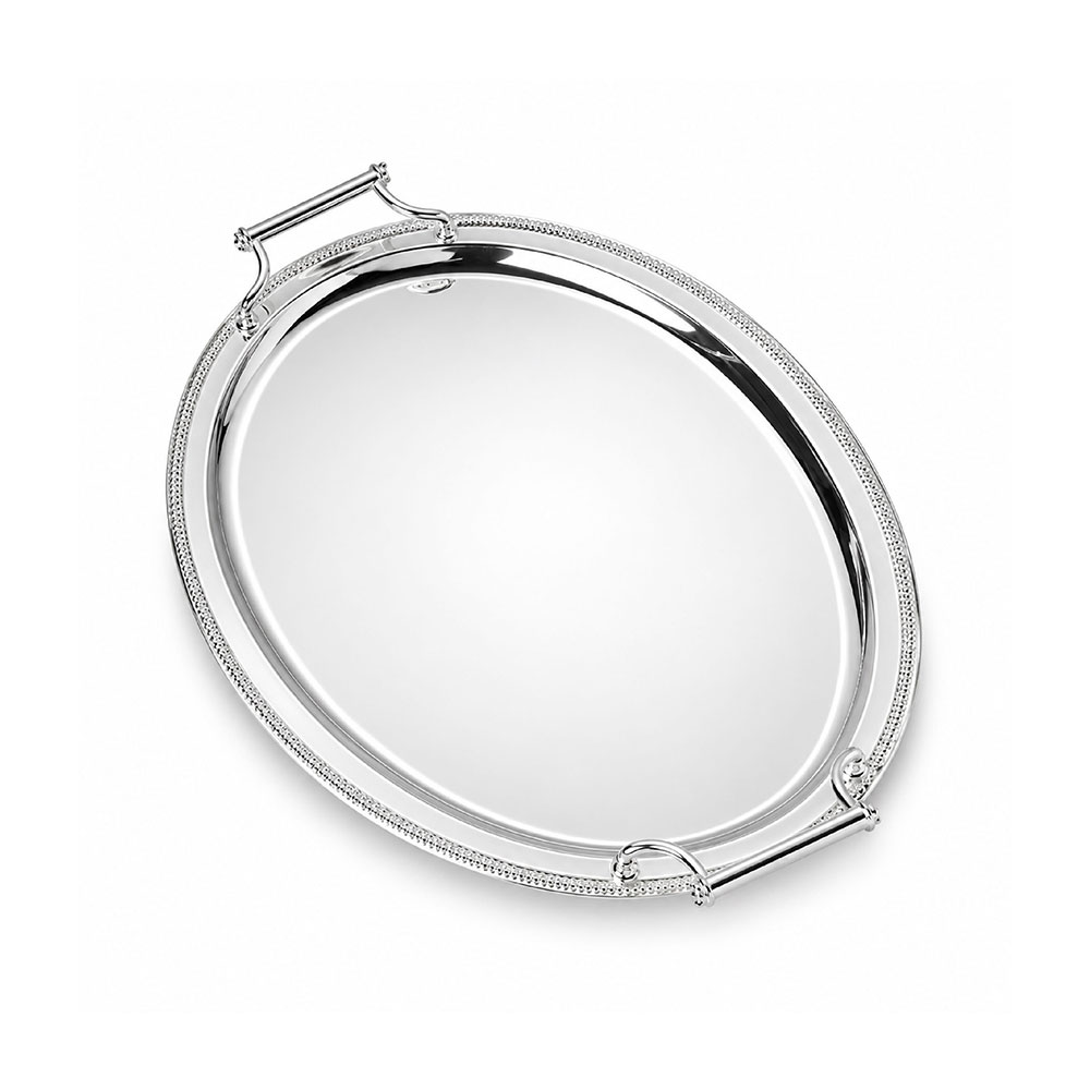 Gallery Oval Silverplate R&B