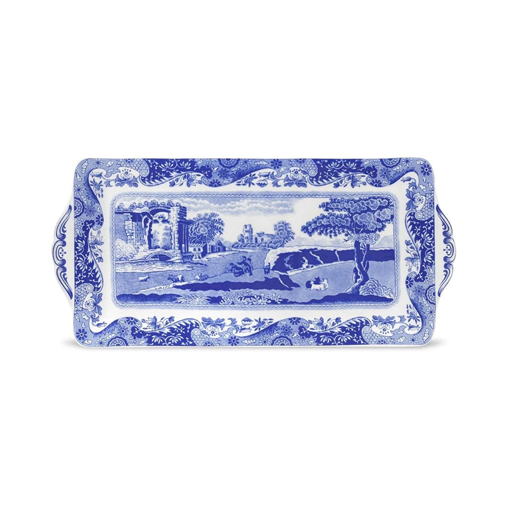 Sandwich Tray 13" Blue Italian