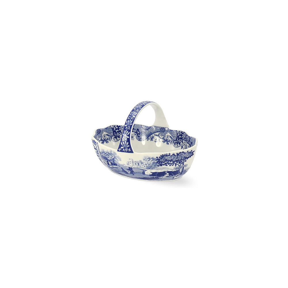 Handled Basket 6" Blue Italian - Imagen 1