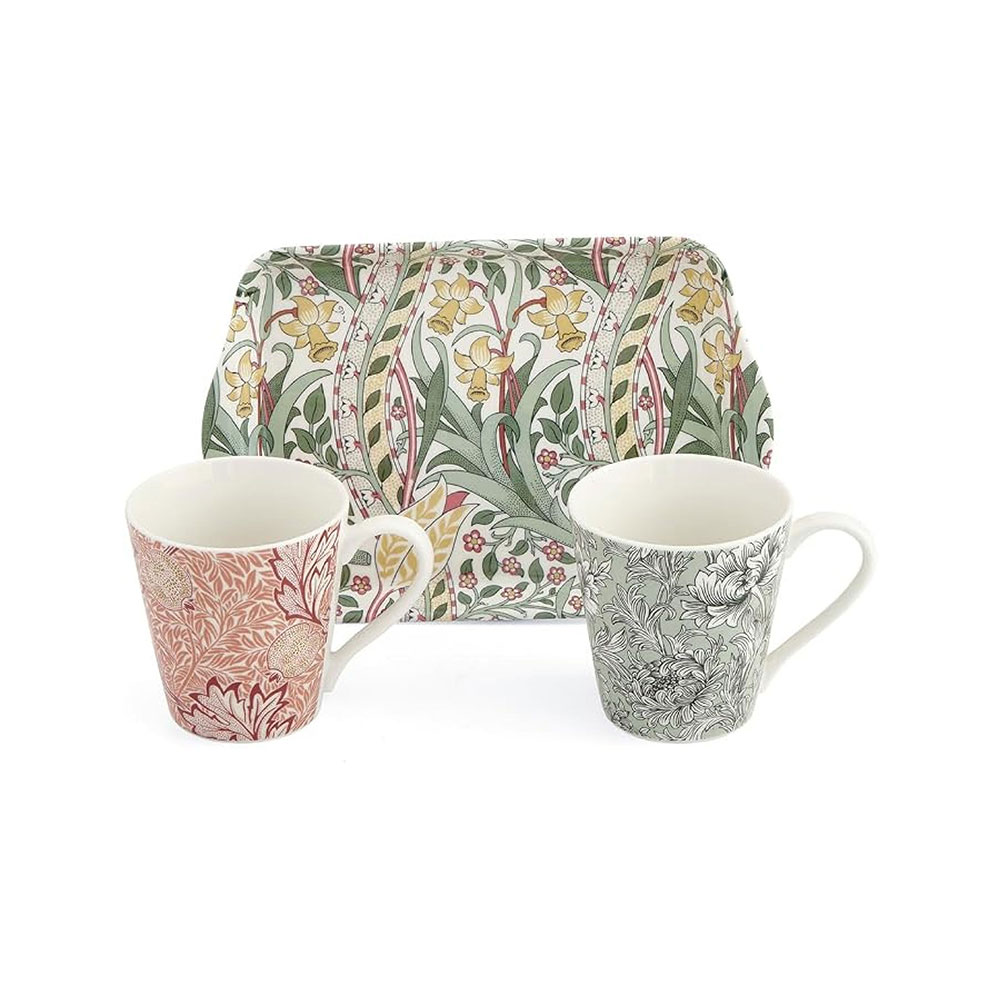 Morris & Co Mug & Tray Daff/Ch - Imagen 1