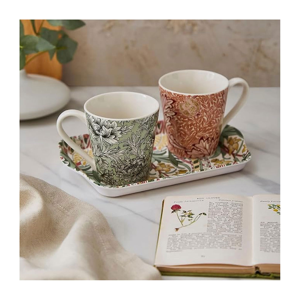 Morris & Co Mug & Tray Daff/Ch - Imagen 3