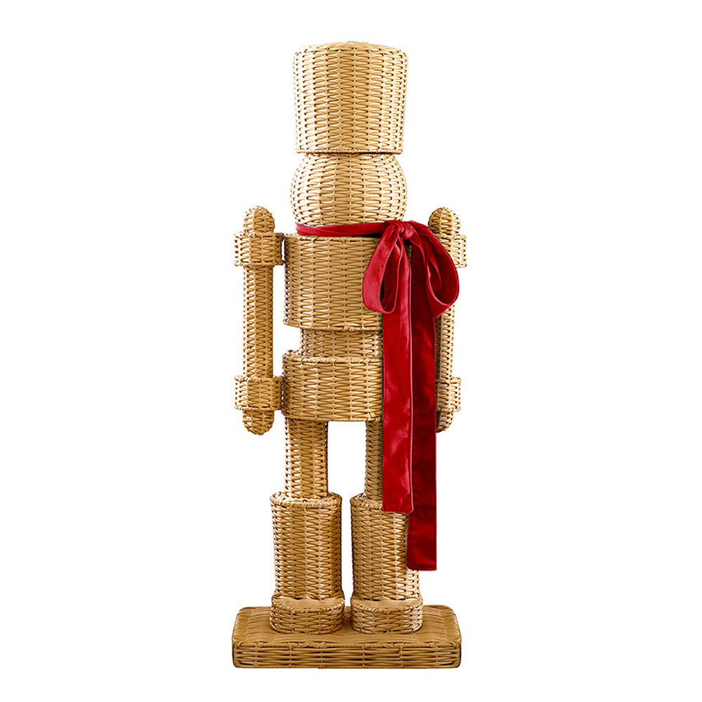 Wicker Nutcracker -Red