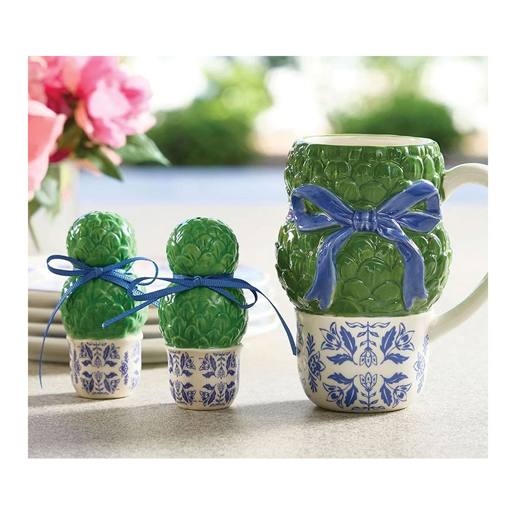 Ceramic Topiary Shakers - S/2 - Imagen 2