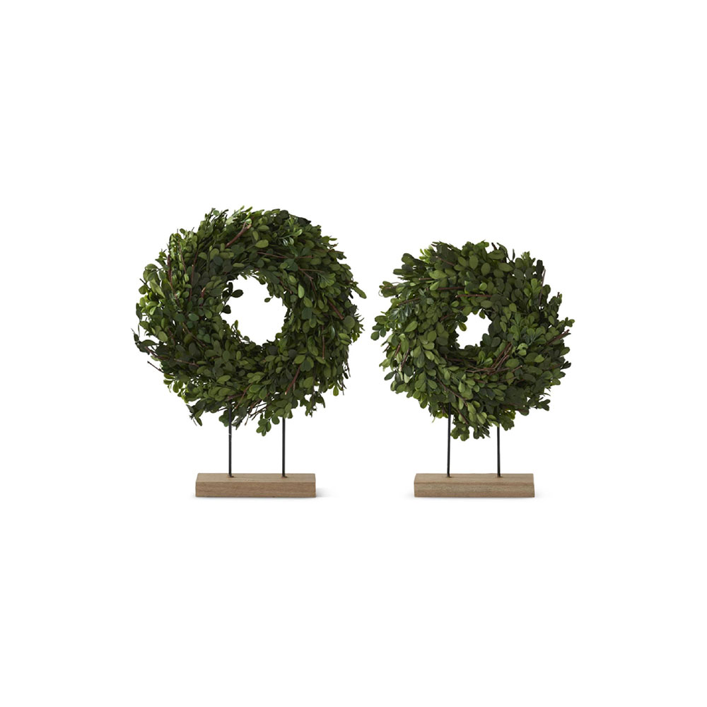 Preserved Boxwood Wreaths Spindle