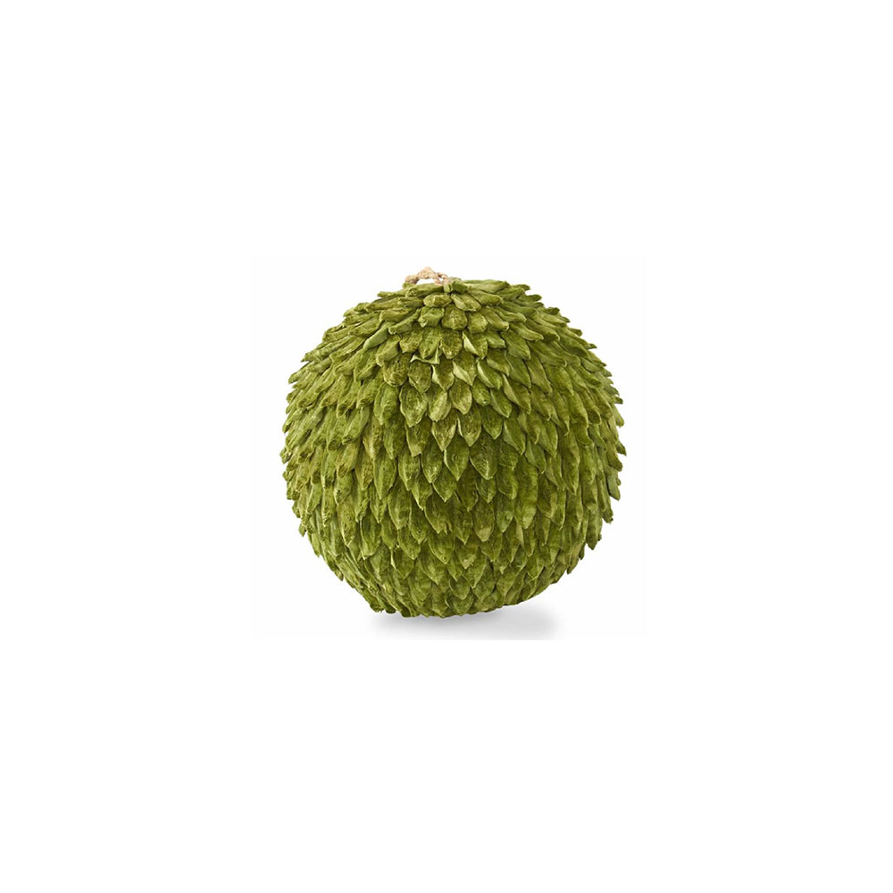 Green Petal Leaf Ball Ornament