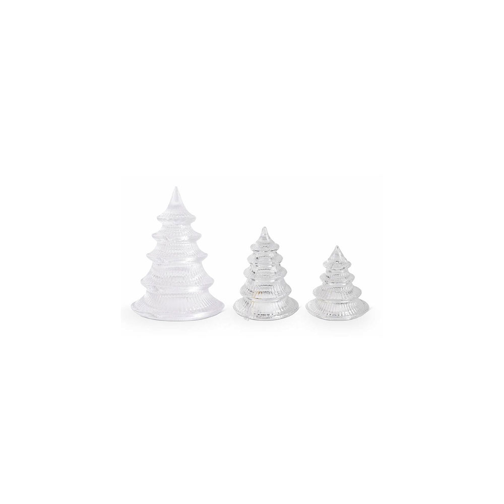 Ribbed Glass Tabletop Trees S3