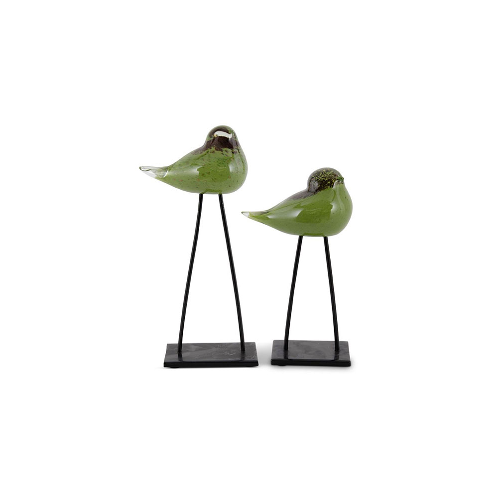 Speckeld Glass Birds